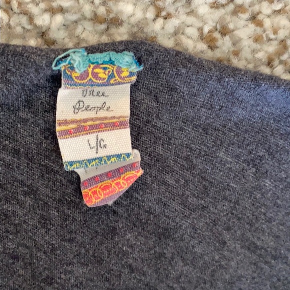 Free People dark grey fitted long tank size L - Picture 3 of 3